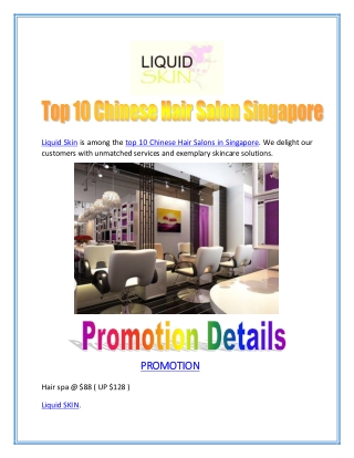 Top 10 Chinese Hair Salon Singapore