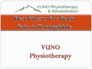 Best Physio For Back Pain in Toongabbie