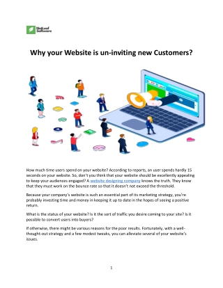 Why your Website is un-inviting new Customers?