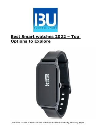 Best Smart watches 2022 – Top Options to Explore