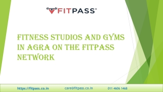 Fitness Studios And Gyms In Agra