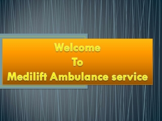 Medical Crisis Response Ambulance Service in Delhi and Kolkata by Medilift