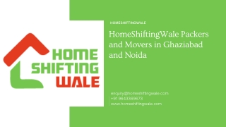 HomeShiftingWale Packers and Movers in Noida Extension