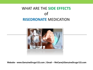 What are the Side effects of Risedronate Sodium 150 mg