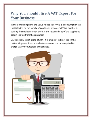 Hire A VAT Expert For Your Business