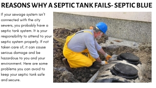 REASONS WHY A SEPTIC TANK FAILS- SEPTIC BLUE