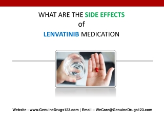 What are the Side effects of taking Lenvatinib