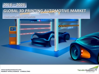 Global 3D Printing Automotive Market Forecast 2026