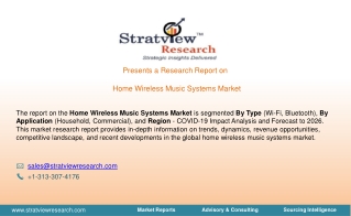 Home Wireless Music Systems Market Trends, Dynamics & Market Insights