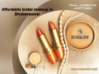 Affordable bridal makeup in Bhubaneswar
