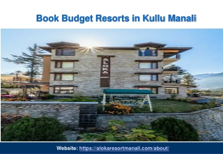 Book Budget Resorts in Kullu Manali