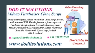 Readymade Milaap Fundraiser System - DOD IT SOLUTIONS