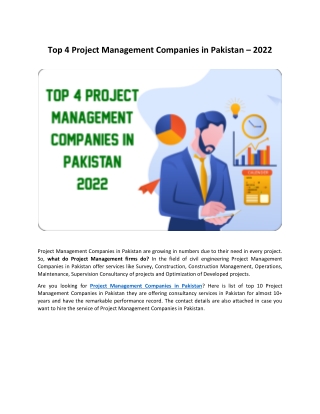 Top 4 Project Management Companies in Pakistan – 2022