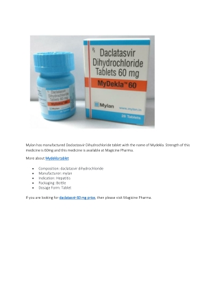 daclatasvir 60 mg price