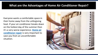 What are the Advantages of Home Air Conditioner Repair?