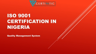 ISO 9001 Certification in Nigeria