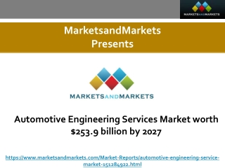 Automotive Engineering Services Market worth $253.9 billion by 2027