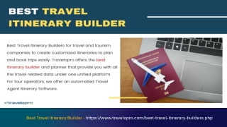 Itinerary Software for Travel Agents