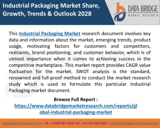 Industrial Packaging Market Global Analysis, Scope, Share, Demand, Trend