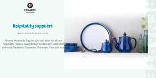 Hospitality supplier
