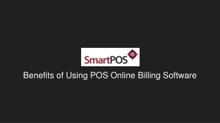 Benefits Of Using POS Online Billing Software