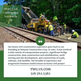 Heavy Civil Construction Services in NY