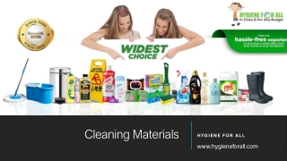 cleaning materials