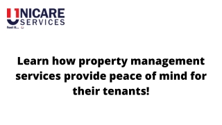 property management services