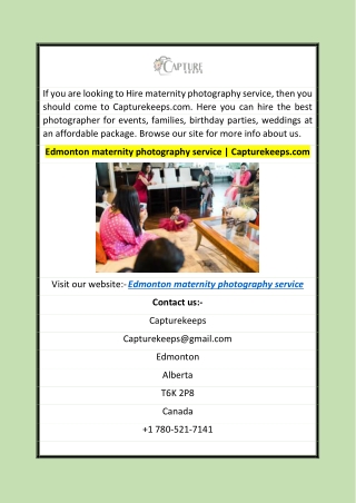 Edmonton maternity photography service  Capturekeeps.com
