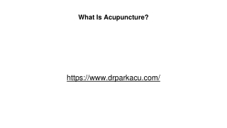 What Is Acupuncture_