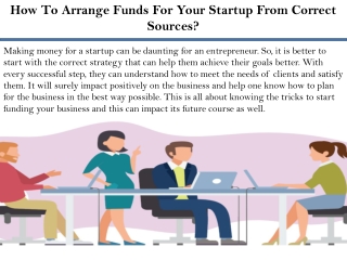 How To Arrange Funds For Your Startup From Correct Sources?