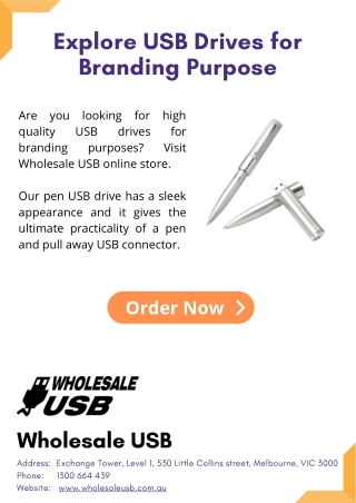 Explore USB Drives for Branding Purpose