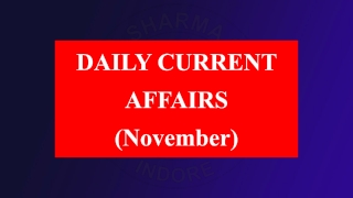 Daily Current Affairs -29