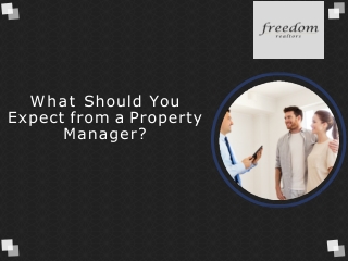 What Should You Expect from a Property Manager