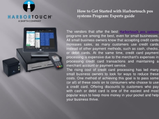 Is the Harbortouch pos systems