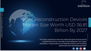 Joint Reconstruction Devices Market Size – USD 22.49 Billion in 2019, Joint Reco