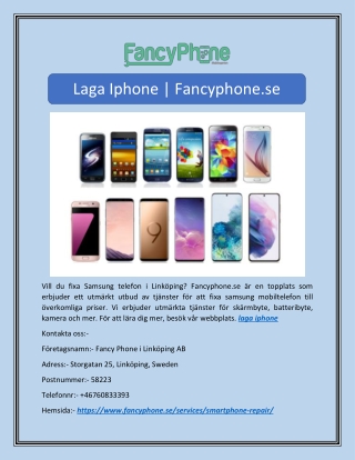Laga Iphone | Fancyphone.se
