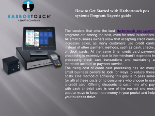 Harbortouch loyalty program