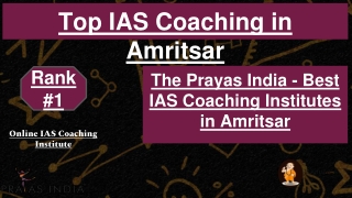 UPSC  Coaching in Amritsar