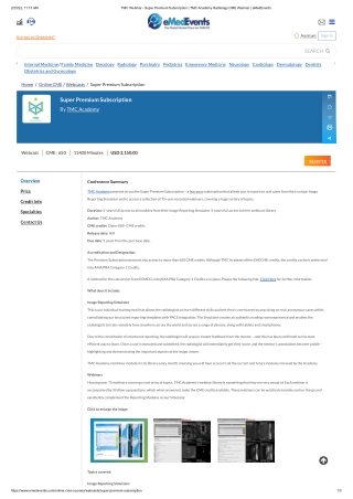 TMC Webinar - Super Premium Subscription _ TMC Academy Radiology CME Webinar _ eMedEvents