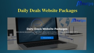 Daily deals website Packages
