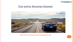 Car Rental Booking Engines