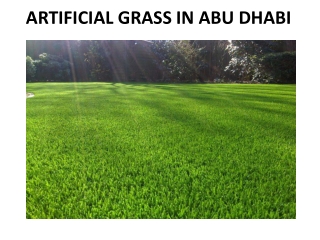 ARTIFICIAL GRASS IN ABU DHABI