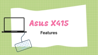 Asus X415 features