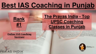 Best UPSC Coaching in Punjab