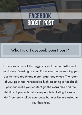 How to boost a post on Facebook