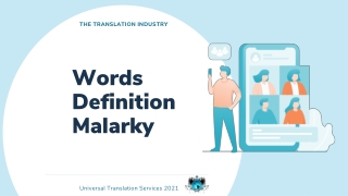 Words Definition Malarky