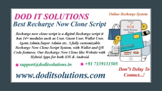 Readymade Recharge Now System - DOD IT SOLUTIONS