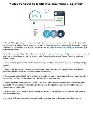 Colorado ed medical billing - electronic medical billing software