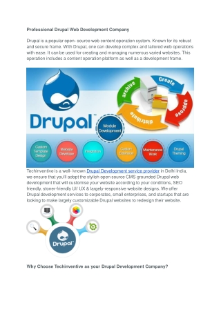 Professional Drupal Web Development Company